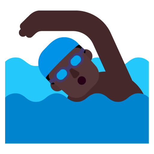 Pria berenang: Warna Kulit Gelap