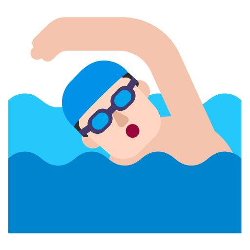 Pria berenang: Warna Kulit Cerah