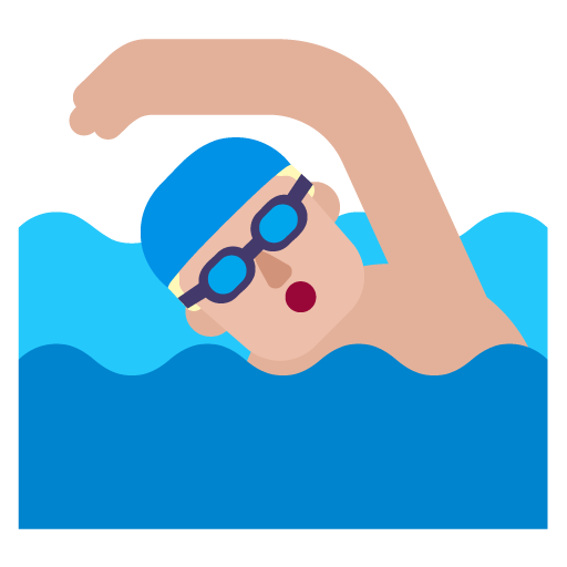 Pria berenang: Warna Kulit Cerah-Sedang