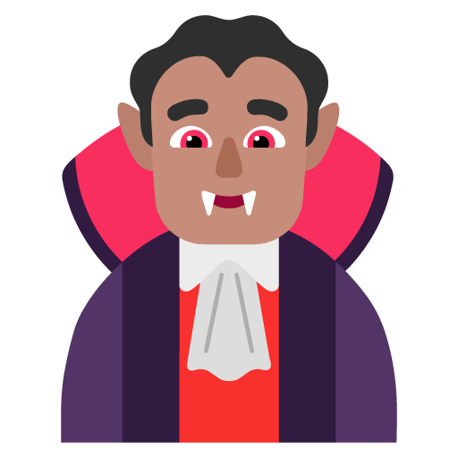 Vampir pria: Warna Kulit Sedang