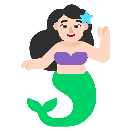 Putri duyung: Warna Kulit Cerah
