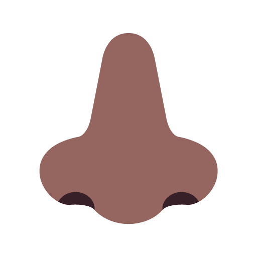 Hidung: Warna Kulit Gelap-Sedang