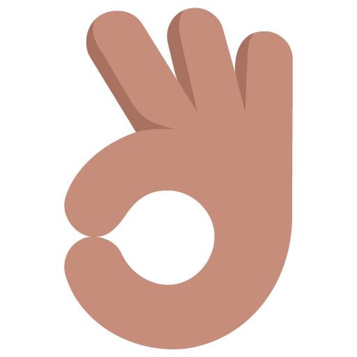 Tangan OK: Warna Kulit Sedang