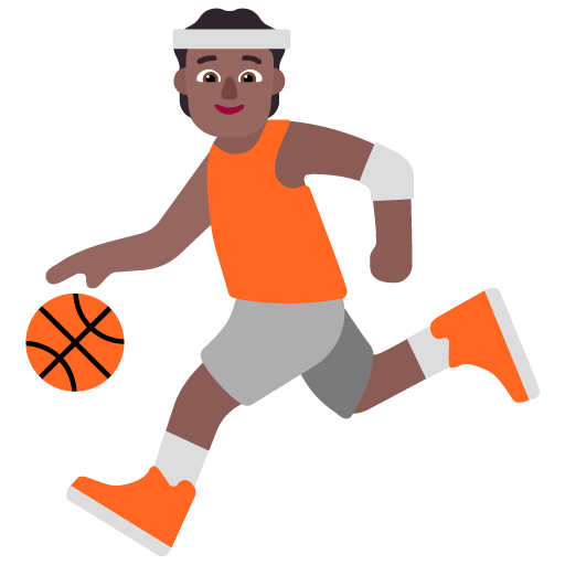 Orang memantulkan bola: Warna Kulit Gelap-Sedang