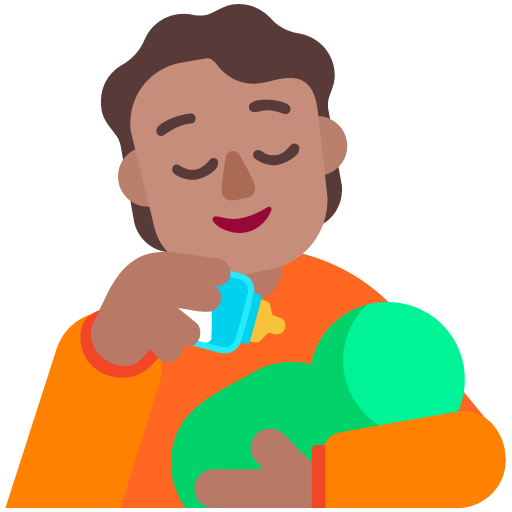 Orang menyusui bayi: Warna Kulit Sedang