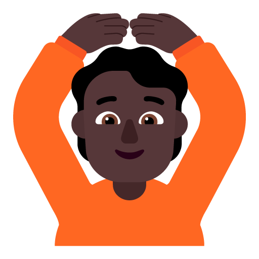 Orang mengisyaratkan OKE: Warna Kulit Gelap