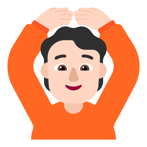 Orang mengisyaratkan OKE: Warna Kulit Cerah