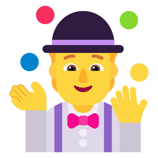 Orang melakukan juggling