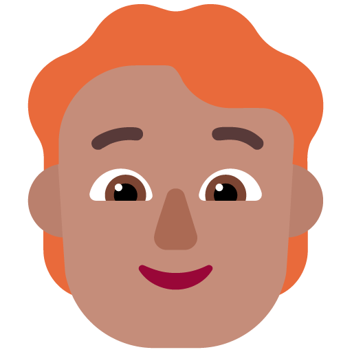 Orang: Warna Kulit Sedang, Rambut Merah