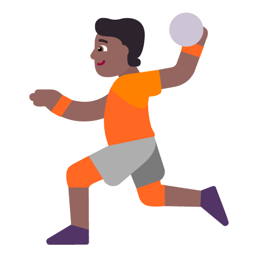 Orang bermain bola tangan: Warna Kulit Gelap-Sedang