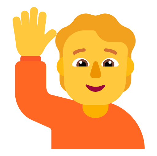 Orang mengangkat tangan