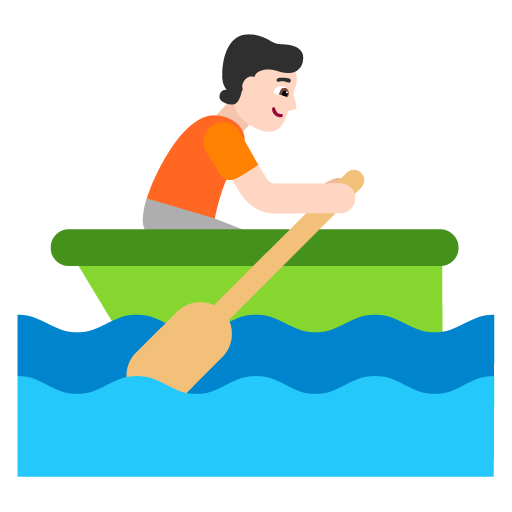 Orang mendayung perahu: Warna Kulit Cerah