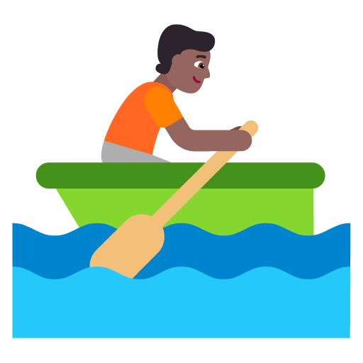 Orang mendayung perahu: Warna Kulit Gelap-Sedang