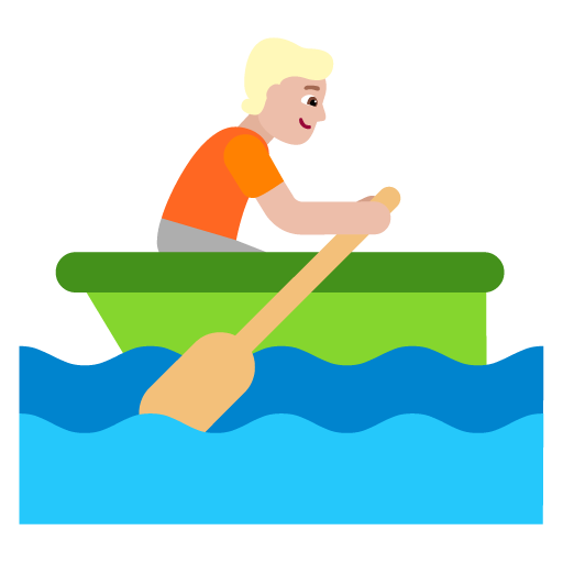 Orang mendayung perahu: Warna Kulit Cerah-Sedang