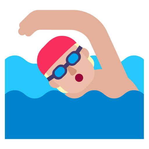Orang berenang: Warna Kulit Cerah-Sedang