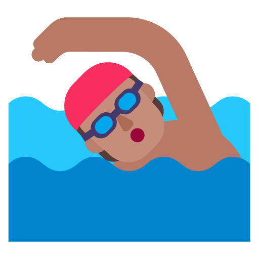 Orang berenang: Warna Kulit Sedang