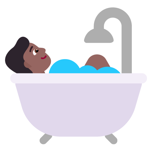 Orang di bak mandi: Warna Kulit Gelap-Sedang