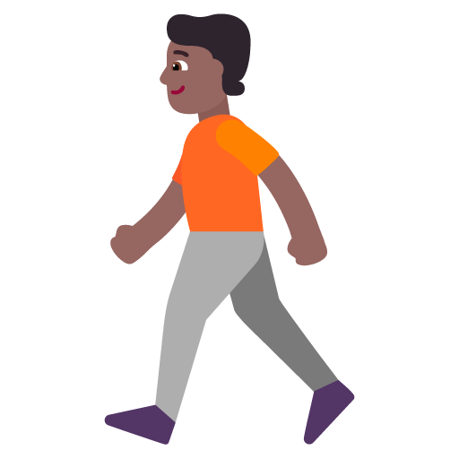 Orang berjalan kaki: Warna Kulit Gelap-Sedang