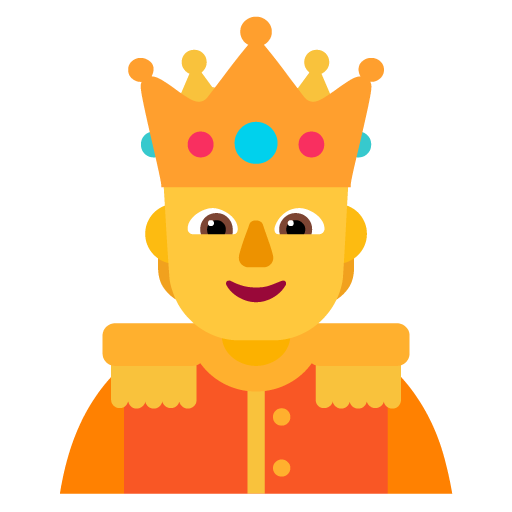 Orang mengenakan mahkota