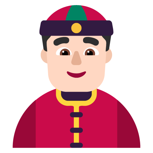 Orang dengan topi Tionghoa: Warna Kulit Cerah