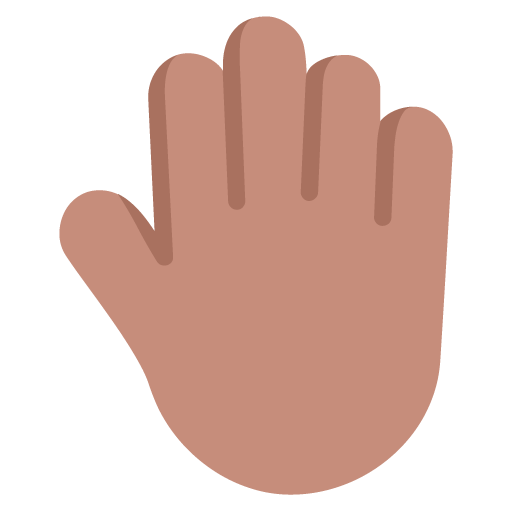 Punggung tangan terangkat: Warna Kulit Sedang