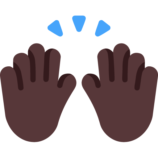 Mengangkat tangan: Warna Kulit Gelap