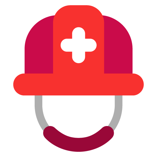Casco Con Una Cruz Blanca