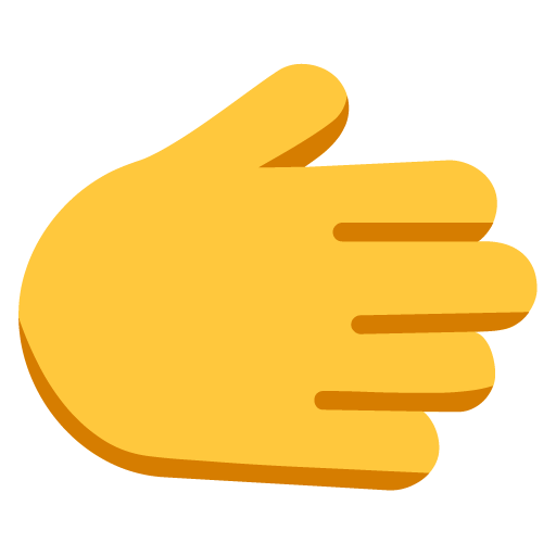 Tangan menghadap kanan