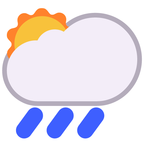Sol Detrás De Una Nube Con Lluvia