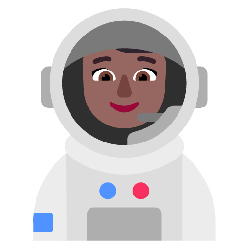 Antariksawan wanita: Warna Kulit Gelap-Sedang