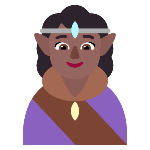 Elf wanita: Warna Kulit Gelap-Sedang