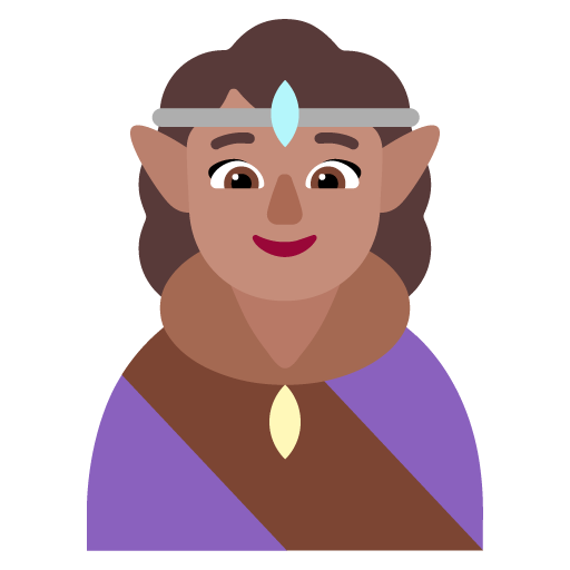 Elf wanita: Warna Kulit Sedang