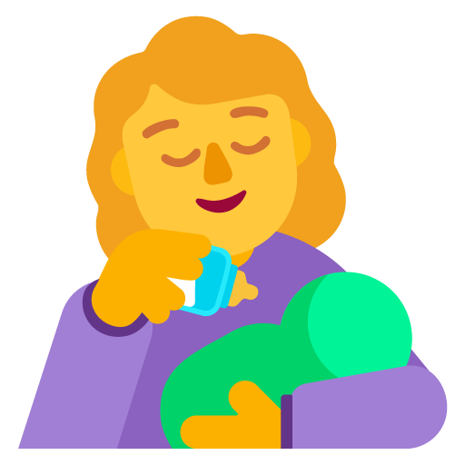 Wanita menyusui bayi