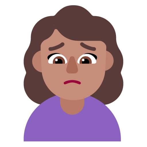 Wanita muka tidak senang: Warna Kulit Sedang