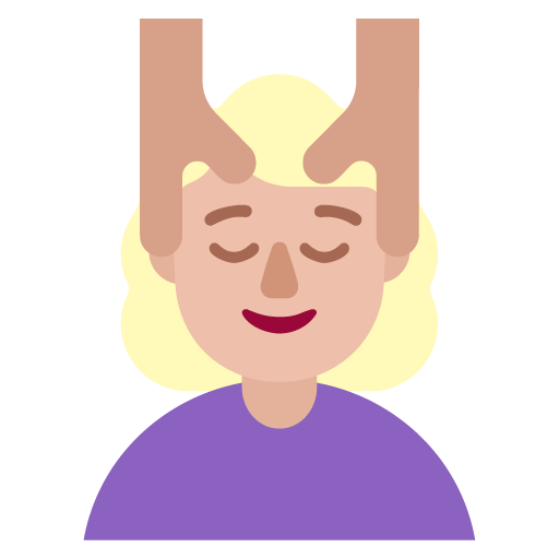 Wanita dipijat: Warna Kulit Cerah-Sedang