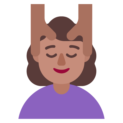 Wanita dipijat: Warna Kulit Sedang