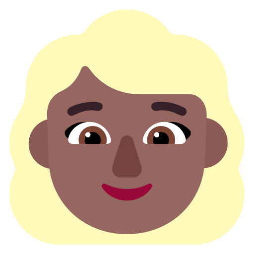 Wanita: Warna Kulit Gelap-Sedang, Rambut Pirang