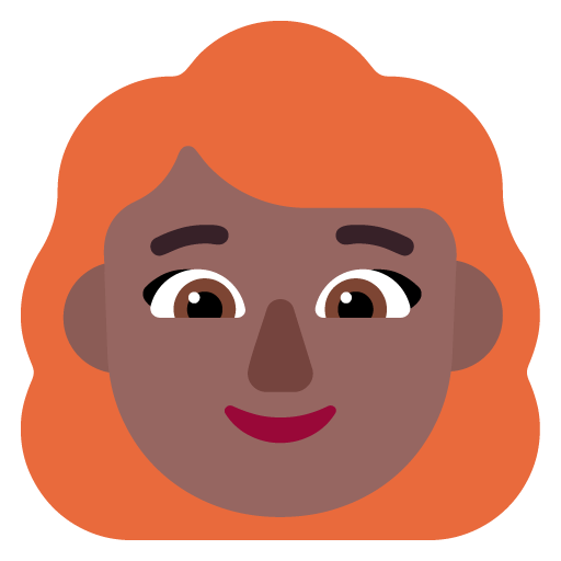 Wanita: Warna Kulit Gelap-Sedang, Rambut Merah