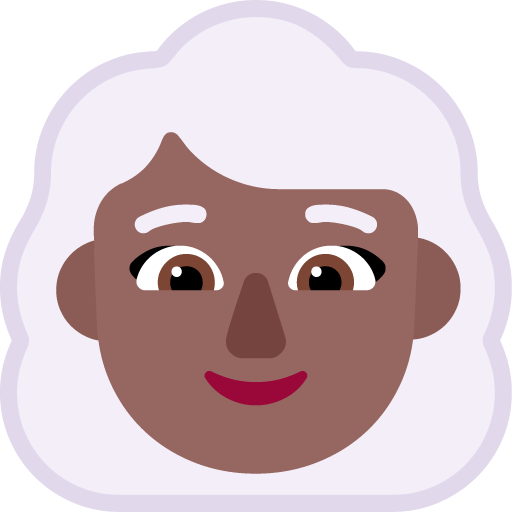 Wanita: Warna Kulit Gelap-Sedang, Rambut Putih