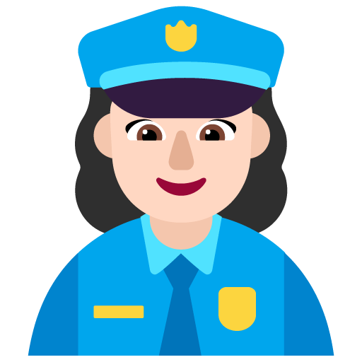 Polisi wanita: Warna Kulit Cerah