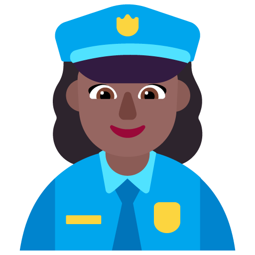 Polisi wanita: Warna Kulit Gelap-Sedang