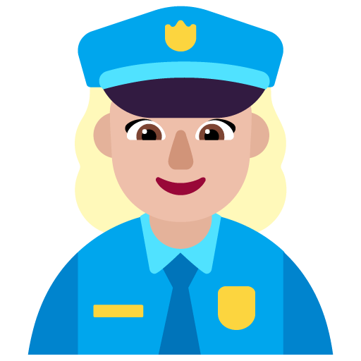 Polisi wanita: Warna Kulit Cerah-Sedang