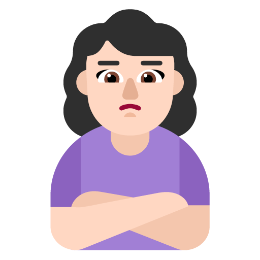 Wanita tidak senang: Warna Kulit Cerah