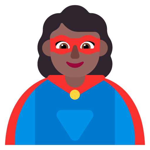 Pahlawan super wanita: Warna Kulit Gelap-Sedang