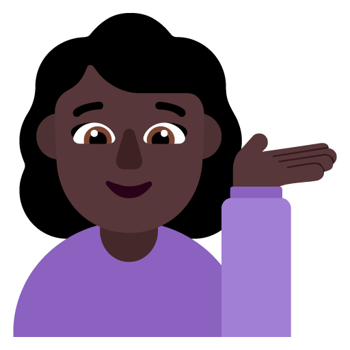 Wanita menengadahkan tangan: Warna Kulit Gelap