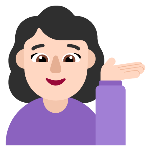 Wanita menengadahkan tangan: Warna Kulit Cerah