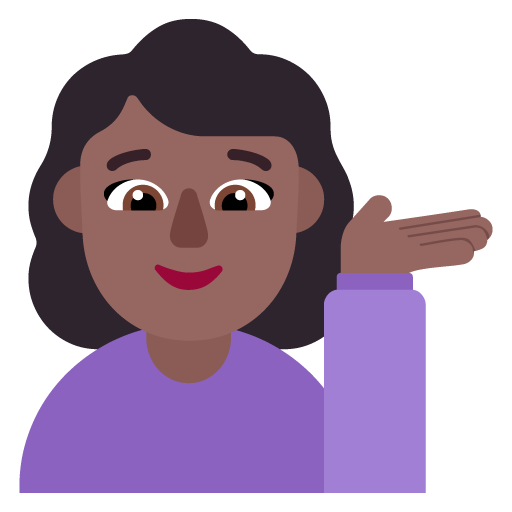 Wanita menengadahkan tangan: Warna Kulit Gelap-Sedang