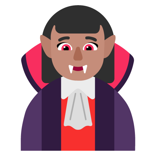 Vampir wanita: Warna Kulit Sedang