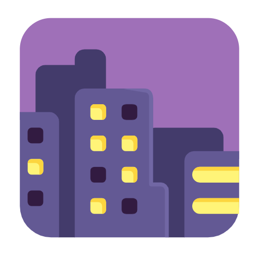 Захід сонця в місті для Microsoft Windows 11 23H2 June 2024 Update