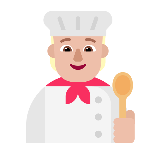 Кухар: світлий тон шкіри для Microsoft Windows 11 23H2 June 2024 Update